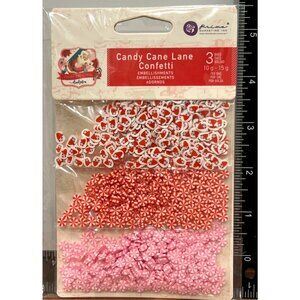 Candy Cane Lane Christmas Confetti Embellishments 3-Pack Table Scatter Decor